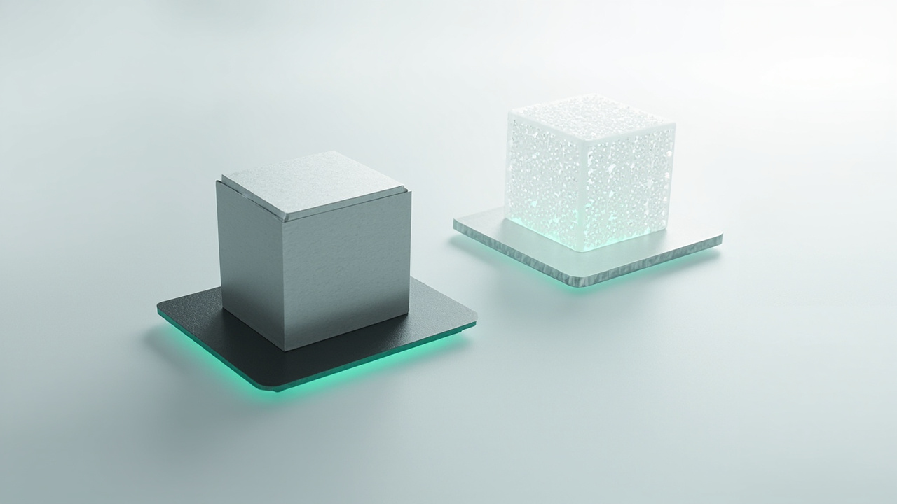 Cross-sectional and volumetric renderings of a BGA solder joint produced from 3D X-ray CT data.